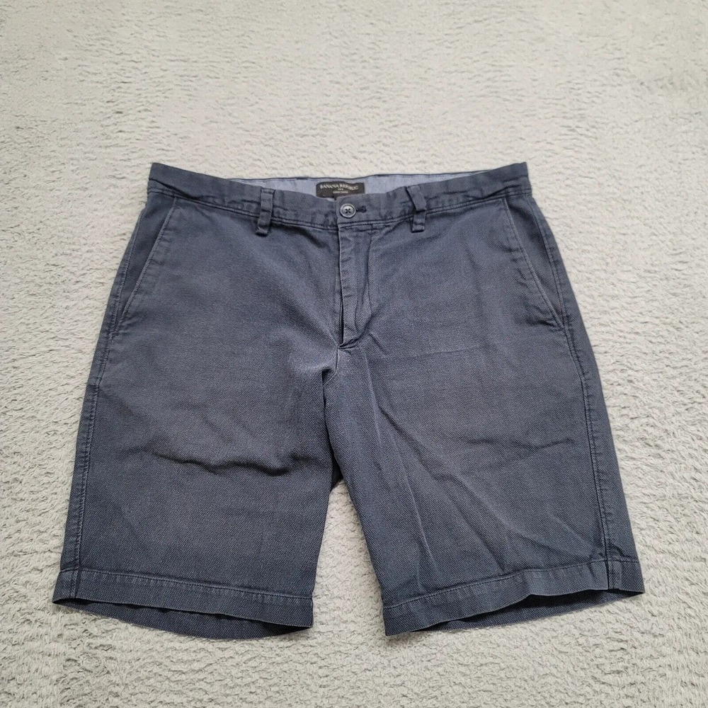 Banana Republic Shorts Mens 33 Blue Aiden Flat Front Beach Outdoors‎ Summer